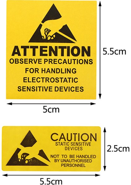 B 40 Adet Dikkat Dikkat Yapışkan Etiket Yapışkanlı Uyarı Etiketi Hatırlatma Esd Statik Hassas Cihaz Elektronik Bileşenler (Yurt Dışından) fırsatları