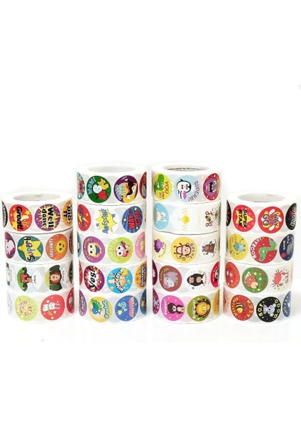 A-213 500 Adet/rulo Ingilizce Karikatür Hayvan Çıkartmalar Öğretmen Ödül Öğrencileri Çıkartmalar Kendinden Yapışkanlı Kırtasiye Çıkartmalar (Yurt Dışından) modelleri