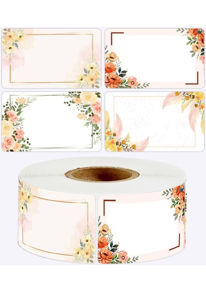 QY2087-250PCS-1ROLL 50-250 Adet Çiçekler Adı Etiketleri Mutfak Boş El Yazısı Tarih Çıkartmalar Buzdolabı Dondurucu Gıda Depolama Küçük Işletme 3*5 cm (Yurt Dışından)