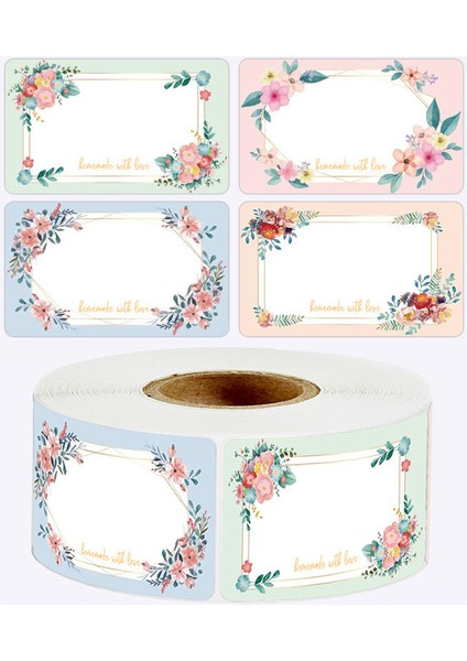 QY2087-250PCS-1ROLL 50-250 Adet Çiçekler Adı Etiketleri Mutfak Boş El Yazısı Tarih Çıkartmalar Buzdolabı Dondurucu Gıda Depolama Küçük Işletme 3*5 cm (Yurt Dışından) fiyatları