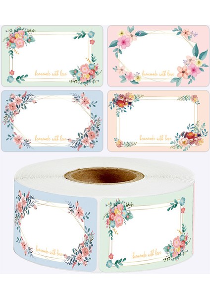 QY2087-250PCS-1ROLL 50-250 Adet Çiçekler Adı Etiketleri Mutfak Boş El Yazısı Tarih Çıkartmalar Buzdolabı Dondurucu Gıda Depolama Küçük Işletme 3*5 cm (Yurt Dışından) fırsatları