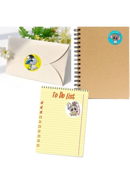 QY1611-50PCS 50-500PCS Karikatür Ödül Etiket 8 Stil Desen Oyuncaklar Etiket Okul Öğretmeni Ödül Çıkartmalar Hayvanlar Karikatür Karalama Defteri Dekorasyon (Yurt Dışından)