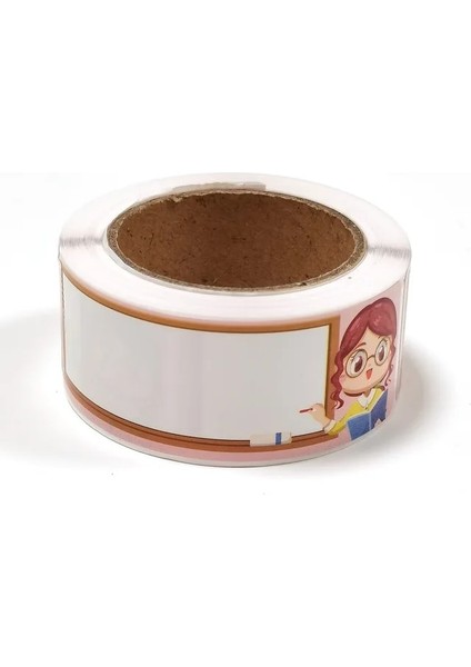 QY1740-120PCS 120 Adet/rulo Sevimli Karikatür Etiket Yazılabilir Adı Karalama Defteri Etiket Hediye Dekor Sızdırmazlık Etiketleri Çocuk Kırtasiye Çıkartmalar (Yurt Dışından)