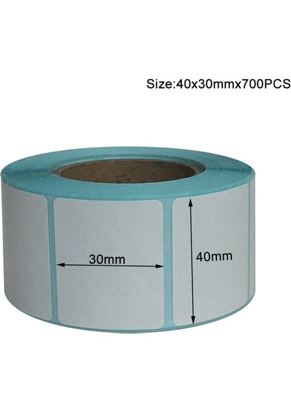 40X30MM-700 Adet 19 Boyutları Etiket Çıkartmaları Barkod Yapışkan Etiket Zebra Kağıt Yapışkanlı Etiket Süpermarket Boş Etiket (Yurt Dışından)