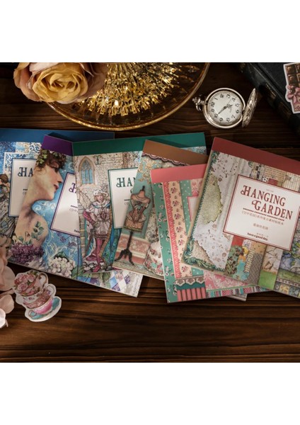 S18602-2 Bay Kağıt 6 Tarzı 25 Adet/kitap Vintage Karakter Washi Etiket Avrupa Prenses Bahçe El Hesabı Dekoratif Kırtasiye Etiket (Yurt Dışından)