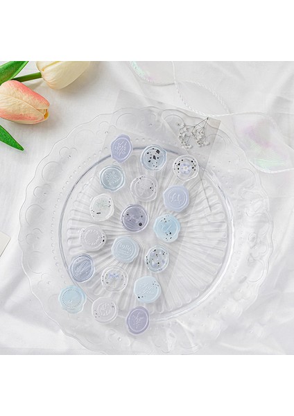 Mavi 18 Adet Vintage Mühür Mumu Damga Çıkartmalar Dıy Scrapbooking Dergisi Planlayıcısı Süslemeleri Kore Kırtasiye Zarf Sızdırmazlık Etiketleri (Yurt Dışından)