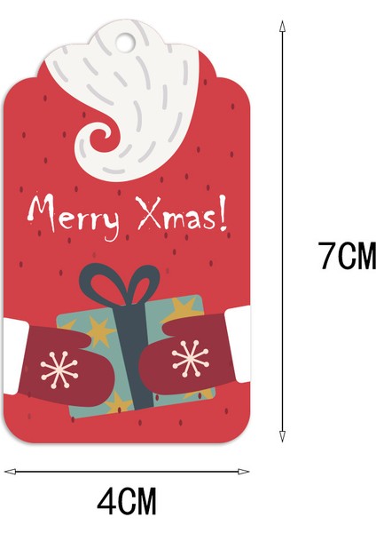 QY1688-50PCS 50 Adet Güzel Merry Christmas Ağacı Etiketleri Kartları Hediye Etiketi Dıy Noel Paketi Sarma Küçük Işletme Malzemeleri 4*7 cm (Yurt Dışından) modelleri