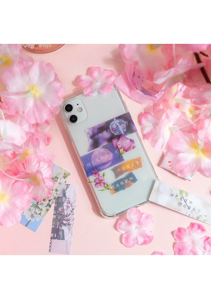 E Mini Çıkartmalar Kitap Sakura Dekoratif Çıkartması 60 Sayfa Yapışkan Mühürler Dıy Günlüğü Karalama Defteri Okul Malzemeleri Kawaii Kırtasiye (Yurt Dışından) fırsatları