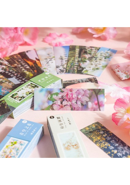 E Mini Çıkartmalar Kitap Sakura Dekoratif Çıkartması 60 Sayfa Yapışkan Mühürler Dıy Günlüğü Karalama Defteri Okul Malzemeleri Kawaii Kırtasiye (Yurt Dışından) indirimleri