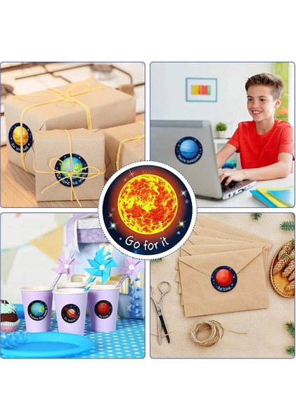 QY1597-500PCS 100-500PCS Çocuk Ödül Çıkartmaları Uzay Gezegen Etiket Okul Öğretmeni Ödül Öğrenci Scrapbooking Kırtasiye Günlükleri Çıkartmalar (Yurt Dışından) indirimleri