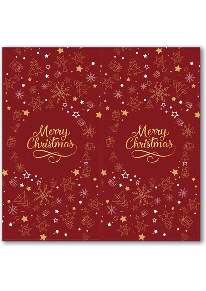QY1660-50PCS 10-50 Adet Yeni Merry Christmas Çıkartmalar 5X10 cm Dikdörtgen Kırmızı Noel Hediye Kutusu Dekor Conta Etiket Sevimli Noel Baba Çıkartmalar Kırtasiye (Yurt Dışından)