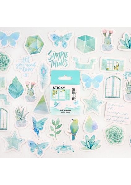 Stil 2 Yıldız Okyanus Dekoratif Kırtasiye Mini Çıkartmalar Seti Scrapbooking Dıy Günlüğü Albümü Sopa Etiket (Yurt Dışından)