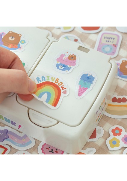 F 6 Stilleri 40 Adet/torba Sevimli Çıkartmalar Kutulu Yaratıcı Estetik Karikatür El Hesabı Kolaj Dekoratif Malzeme Kırtasiye Etiket (Yurt Dışından) indirimleri