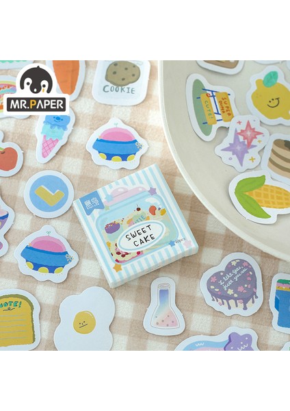 E Mr.paper 6 Tasarım Graffiti Dünya Serisi Etiket Kutulu Etiket Yaratıcı Mini Cep Dekoratif Kolaj Malzemesi Etiket (Yurt Dışından) fırsatları