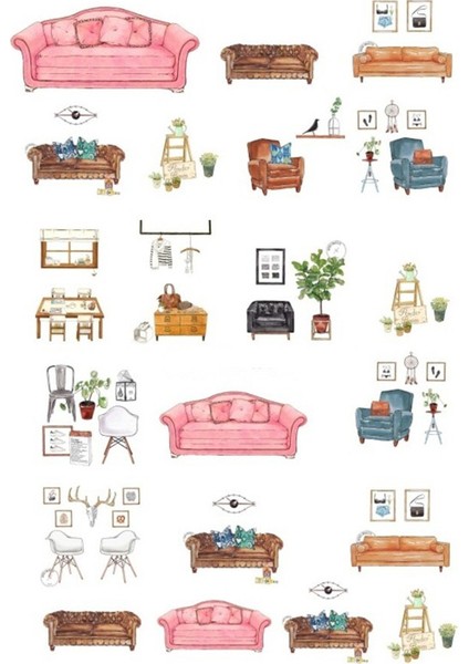 SZ08213 2 Adet Kore Lapices Kawaii Mavi Çay Fincanı Dıy Karalama Defteri Defter Kağıdı Çıkartmalar Kitap Planlayıcısı Etiket Okul Ofis Malzemeleri (Yurt Dışından) indirimleri