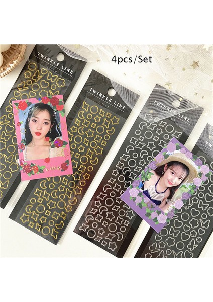 4 Adet Set Skysonıc 2/4/5/6/8 Adet/10 Adet Tam Set Serisi Dekoratif Çıkartmalar Idol Kart Albümü Scrapbooking Etiket Kore Kırtasiye Tedarikçileri (Yurt Dışından)