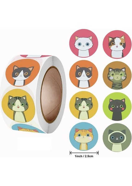 E(6)-500PCS 100-500PCS Yeni Çocuk Çıkartmaları Karikatür Hayvan Küçük Rulo Ambalaj Çıkartma Paketi Haddeleme Çıkartmalar Fotocard Dekor Çocuk Etiketi Için (Yurt Dışından)