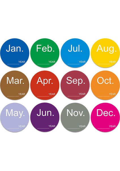 Haziran 500 Adet/rulo Yuvarlak Tarih Ay Yıl Etiket Etiketleri Dıy Yaratıcı Ofis Yapışkan Notlar Planlayıcısı Dizüstü Endeksi Kırtasiye Çıkartmalar (Yurt Dışından) fiyatları