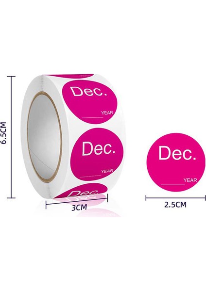 Haziran 500 Adet/rulo Yuvarlak Tarih Ay Yıl Etiket Etiketleri Dıy Yaratıcı Ofis Yapışkan Notlar Planlayıcısı Dizüstü Endeksi Kırtasiye Çıkartmalar (Yurt Dışından) modelleri