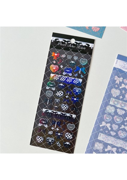 1 Adet 06 1 Adet Sevimli Renk Degrade Kalp Yay Etiket Dıy Scrapbooking Mutlu Planlama Fotoğraf Albümü Deco Çıkartmalar Sevimli Kore Kırtasiye Hediye (Yurt Dışından)