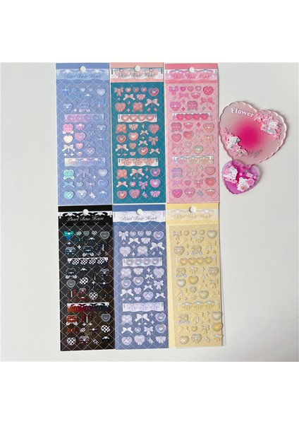 1 Adet 06 1 Adet Sevimli Renk Degrade Kalp Yay Etiket Dıy Scrapbooking Mutlu Planlama Fotoğraf Albümü Deco Çıkartmalar Sevimli Kore Kırtasiye Hediye (Yurt Dışından) indirimleri