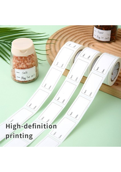 K-131 300 Adet/rulo Kendinden Yapışkanlı Dondurucu Buzdolabı Gıda Depolama Kağıt Etiket Etiketleri Beyaz Tarih Çıkartmaları Ev Depolama Etiketleri (Yurt Dışından) fırsatları
