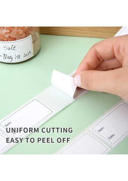 K-131 300 Adet/rulo Kendinden Yapışkanlı Dondurucu Buzdolabı Gıda Depolama Kağıt Etiket Etiketleri Beyaz Tarih Çıkartmaları Ev Depolama Etiketleri (Yurt Dışından) indirimleri