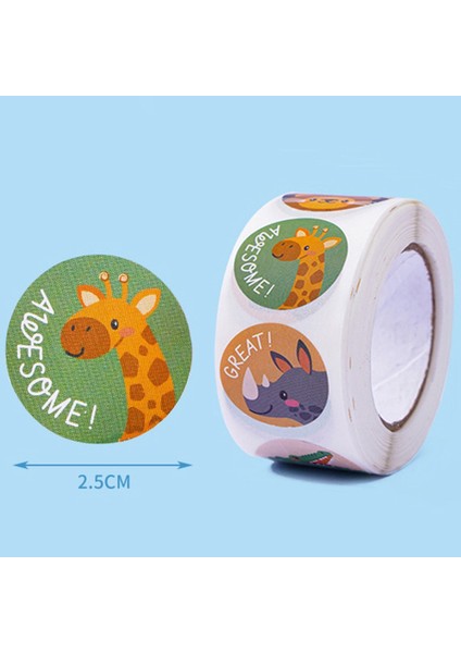 QY2398-500PCS 100-500PCS Ödül Çıkartmalar Motivasyon Çıkartmaları Çocuklar Için Okul Ödül Öğrencileri Öğretmenler Sevimli Hayvanlar Çıkartmalar Etiketleri (Yurt Dışından)