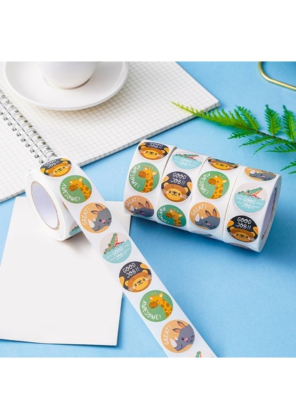 QY2398-500PCS 100-500PCS Ödül Çıkartmalar Motivasyon Çıkartmaları Çocuklar Için Okul Ödül Öğrencileri Öğretmenler Sevimli Hayvanlar Çıkartmalar Etiketleri (Yurt Dışından)