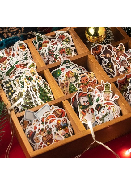 C-Noel Hediyesi Paket Başına 30 Adet Çıkartmalar Noel Bronzlaştırıcı Baba Ağacı Karalama Defteri Santa Kardan Adam Kağıt Folyo Hediye Yeni Yıl Kartı Noel Xmas (Yurt Dışından)