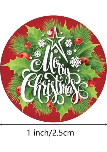 QY686-300 Adet 100-500 Adet Merry Christmas Çıkartmalar Zarf Hediye Kartları Paketi Mühür Etiket Noel Dekorasyon Hediye Serisi Etiket Etiketleri (Yurt Dışından) indirimleri
