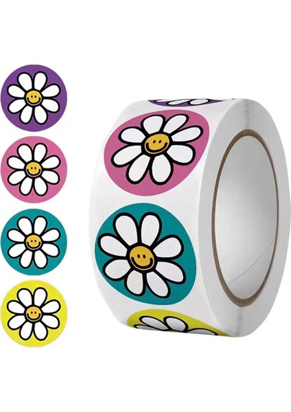 QY1926-50PCS 50-500PCS Çiçekler Etiket 1 Inç Kağıt Etiketleri Yuvarlak Ödül Scrapbooking Çıkartmaları Düğün Parti Dekor Zarf Mühürler Çıkartmalar (Yurt Dışından)