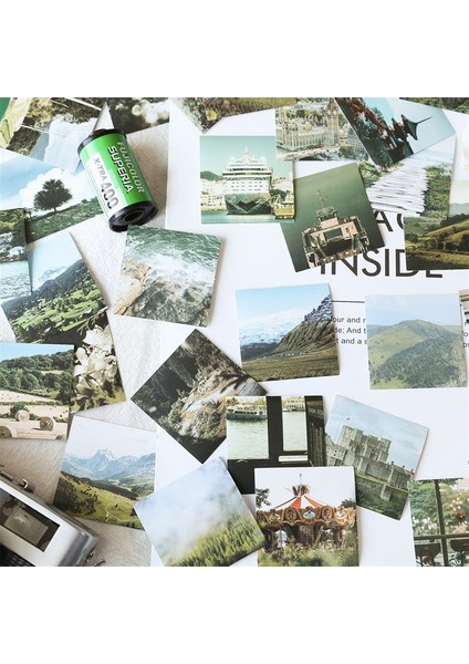 45 Adet 10/25/45 Adet Vintage Manzara Eskiz Defteri Etiket Estetik Dekorasyon Scrapbooking Günlüğü Kırtasiye Çocuklar Için Okul Malzemeleri (Yurt Dışından) indirimleri