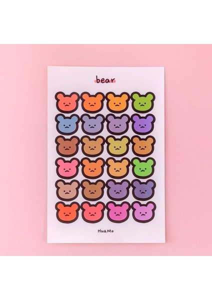 G 1 Sayfalık Sevimli Kırtasiye Ofis Okul Malzemeleri Kawaii Nokta Kalp Çıkartmalar Günlüğü Karalama Defteri Dekorasyon Yapışkanlı Günlüğü Albümü (Yurt Dışından)