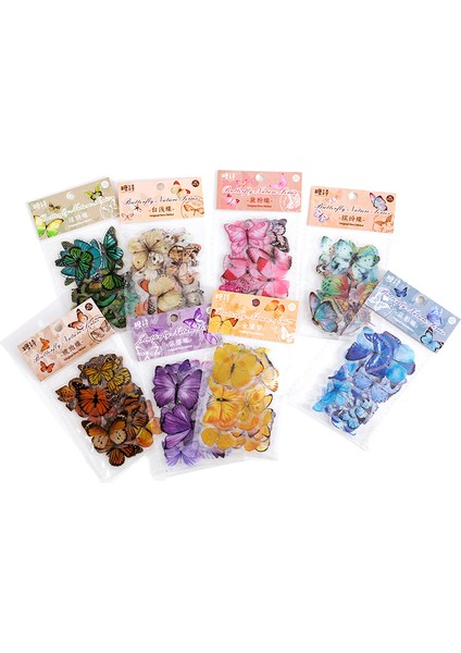 Stil 5 40 Adet/paket Kelebek Doğal Serisi Dekoratif Çıkartmalar Scrapbooking Diy Sopa Etiket Günlüğü Kırtasiye Albümü Kelebekler Çıkartmalar (Yurt Dışından) modelleri