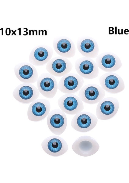 10X13MMBLUE 20 Adet 10/11/16MM Komik Dinozor Bebek Güvenlik Gözler Dıy Zanaat Plastik Hareketli Gözler Kukla Yapımı Hayvan Oyuncaklar Aksesuarları Kız Hediye (Yurt Dışından)
