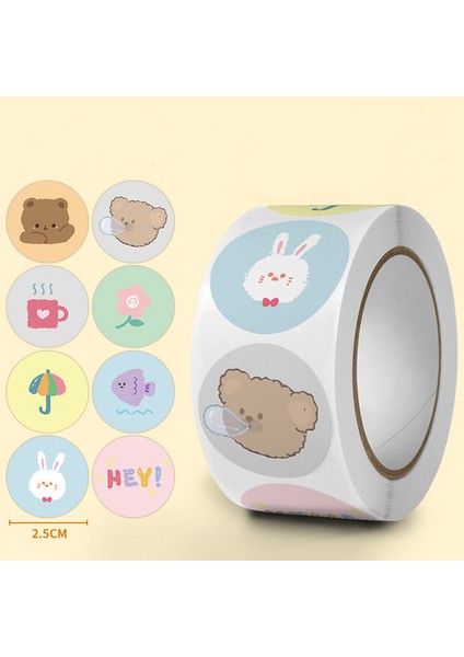 QY1924-500PCS 50-500PCS Çiçekler Etiket 1 Inç Kağıt Etiketleri Yuvarlak Ödül Scrapbooking Çıkartmaları Düğün Parti Dekor Zarf Mühürler Çıkartmalar (Yurt Dışından)