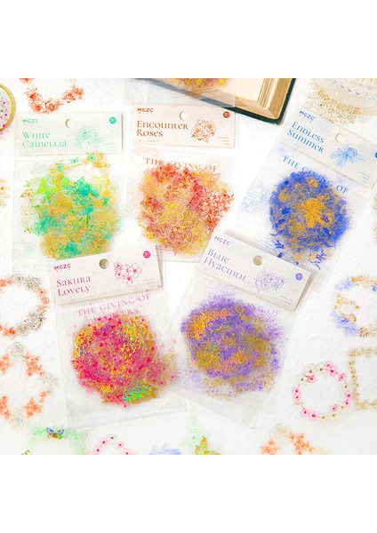 C Günlük 30 Adet/paket Pet Etiket Bronzlaşmaya Çiçek Bitki Dergisi Scrapbooking Dekorasyon Estetik Çıkartmalar Önemsiz Malzeme Kağıt (Yurt Dışından)