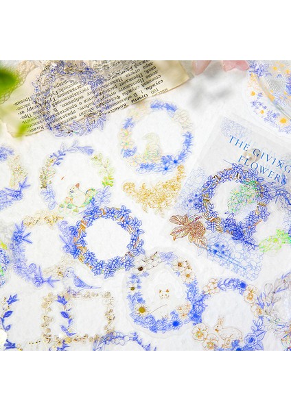 C Günlük 30 Adet/paket Pet Etiket Bronzlaşmaya Çiçek Bitki Dergisi Scrapbooking Dekorasyon Estetik Çıkartmalar Önemsiz Malzeme Kağıt (Yurt Dışından)