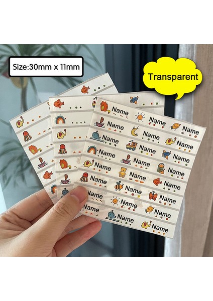 B14 30X11MM 90 Adet Isim Etiket Çıkartmaları Özel Çıkartmalar Su Geçirmez Kişiselleştirilmiş Etiketler Çocuk Okul Kırtasiye Etiketleri Su Bardağı Çıkartmalar (Yurt Dışından)