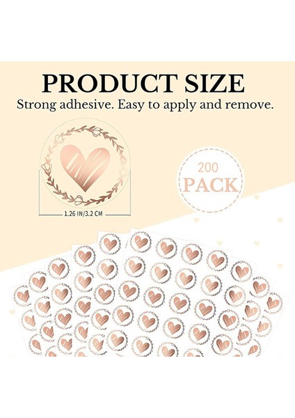 Kalp Çıkartmalar Gül 32MM Kalp Zarf Mühürler Temizle Bronzlaştırıcı Kalp Çıkartmalar Parti Favor Düğün Davetiyesi Için Yuvarlak Sızdırmazlık Etiket 200 Adet (Yurt Dışından) modelleri