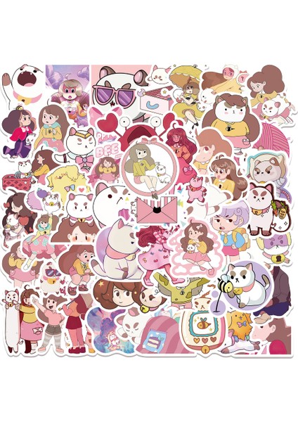 10 Adet-Rastgele 10//50 Adet Karikatür Tv Arı ve Puppycat Çıkartmalar Dıy Su Geçirmez Dizüstü Kaykay Buzdolabı Gitar Bagaj Çocuk Etiket Çıkartmaları Oyuncak (Yurt Dışından) fırsatları