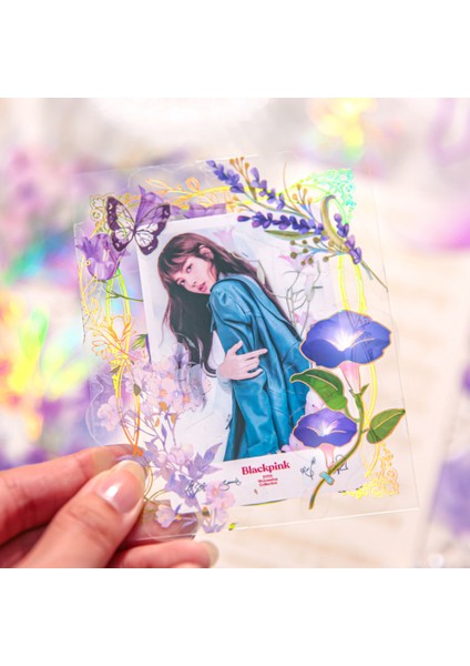 S19320-1 Bay Kağıt 40 Adet/torba Pvc Çıkartmalar Sıcak Damgalama Bitki Çiçek Tema Kupa Cep Telefonu Dekoratif El Kitabı Dıy Kolaj Kırtasiye (Yurt Dışından) indirimleri