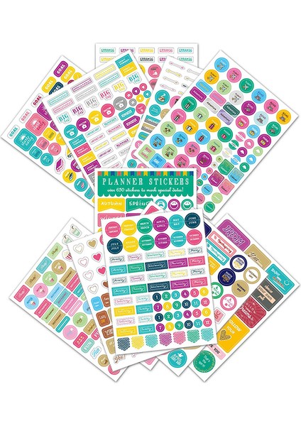 B 12 Sayfa Dıy Önceden Kesilmiş Dekorasyon Kırtasiye Günlüğü Etiket Planlayıcısı Gün Planlayıcısı Dizin Etiketi Haftalık Aylık Sekmeler Çalışma Çalışma Planı (Yurt Dışından) fırsatları