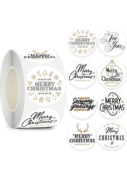 QY2110-100PCS 100-500PCS Merry Christmas Çıkartma Noel Partisi Dekorasyon Hediye Kutusu Mühürlü Etiket Zarf Çıkartma Ev Dekorasyonu Pişirme Etiketleri (Yurt Dışından) fiyatları