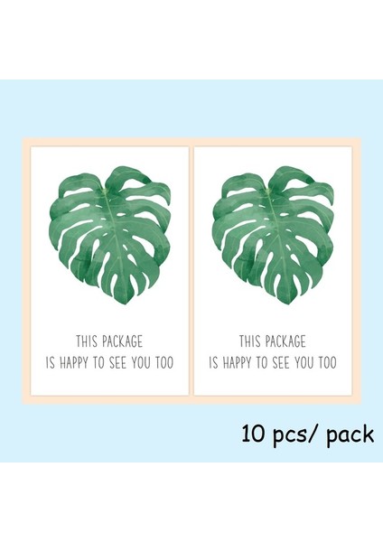 QY957-10PCS 10-50 Adet "bu Paket De Seni Görmekten Mutlu" Çıkartmalar Mühür Etiketleri Çiçek Dikdörtgen Sticker Düğün Parti Hediye Dekorasyon (Yurt Dışından)