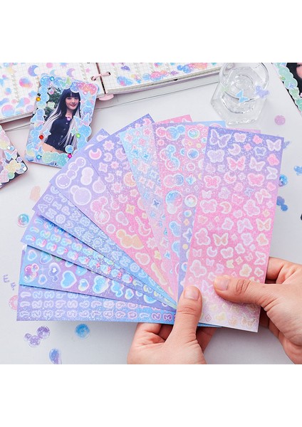 B 30 Sayfa Mohamm 30 Sayfa Glitter Renkli Sevimli Kabarcık Çıkartmalar Dıy Kart Fotoğrafları Scrapbooking Malzemesi Dekorasyon Kolaj (Yurt Dışından) modelleri