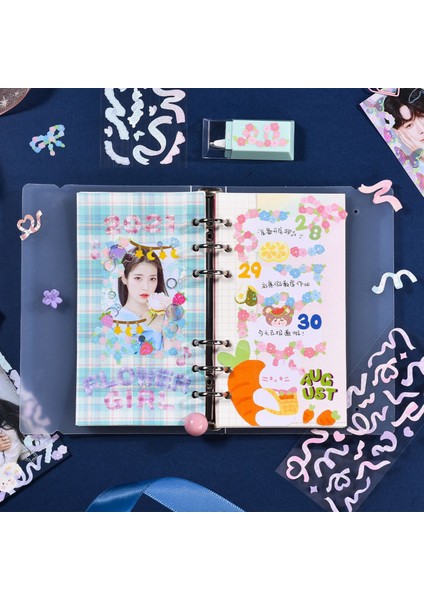 1 Sayfalık Romantik Renkli Glitter Lazer Şerit Çiçek Dekoratif Çıkartmalar Sanat Zanaat Kart Yapımı Için Karalama Defteri Dergisi Fotoğraf Albümü (Yurt Dışından) fırsatları