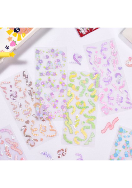 1 Sayfalık Romantik Renkli Glitter Lazer Şerit Çiçek Dekoratif Çıkartmalar Sanat Zanaat Kart Yapımı Için Karalama Defteri Dergisi Fotoğraf Albümü (Yurt Dışından) indirimleri