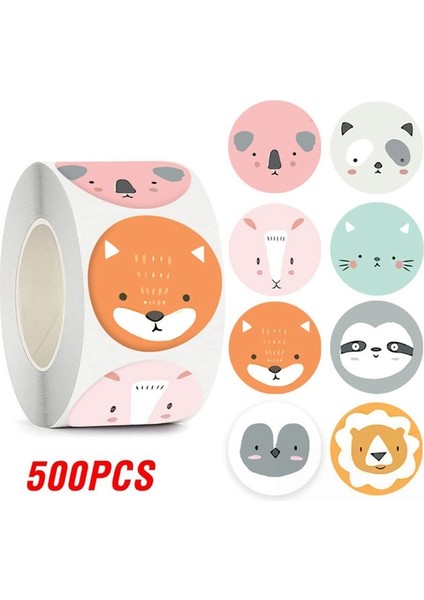 QY2018-500PCS 100-500PCS Karikatür Hayvan Ödül Çıkartmaları Çocuklar Için Sevimli Hediye Dekor Çıkartmaları Etiketler Okul Teşvik Çocuk Kırtasiye Çıkartmaları (Yurt Dışından)